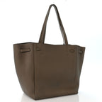 Soft Grained Calfskin Medium Belt Cabas Phantom Taupe