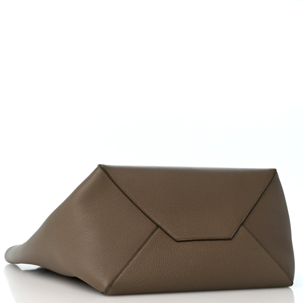 Soft Grained Calfskin Medium Belt Cabas Phantom Taupe