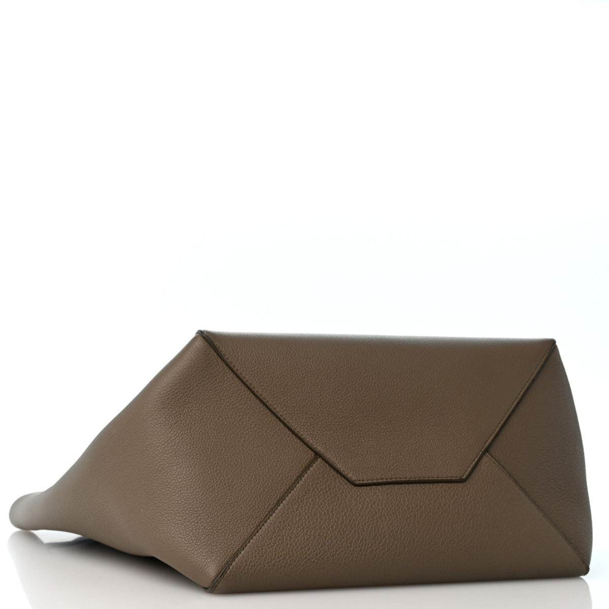 Soft Grained Calfskin Medium Belt Cabas Phantom Taupe