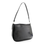 Spazzolato Cleo Flap Shoulder Bag Black