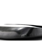 Spazzolato Cleo Flap Shoulder Bag Black