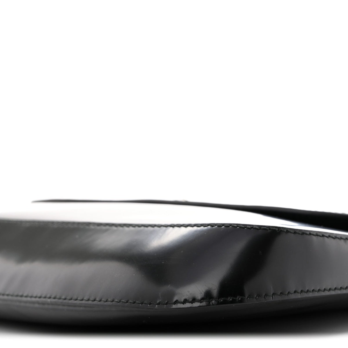 Spazzolato Cleo Flap Shoulder Bag Black
