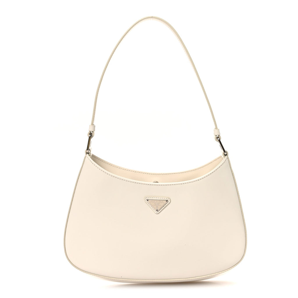 Spazzolato Cleo Shoulder Bag White