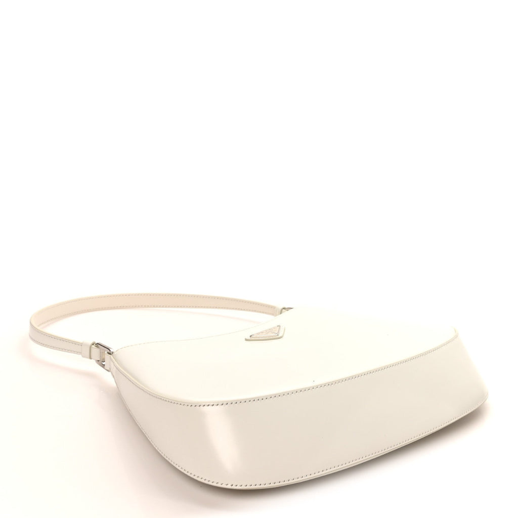 Spazzolato Cleo Shoulder Bag White