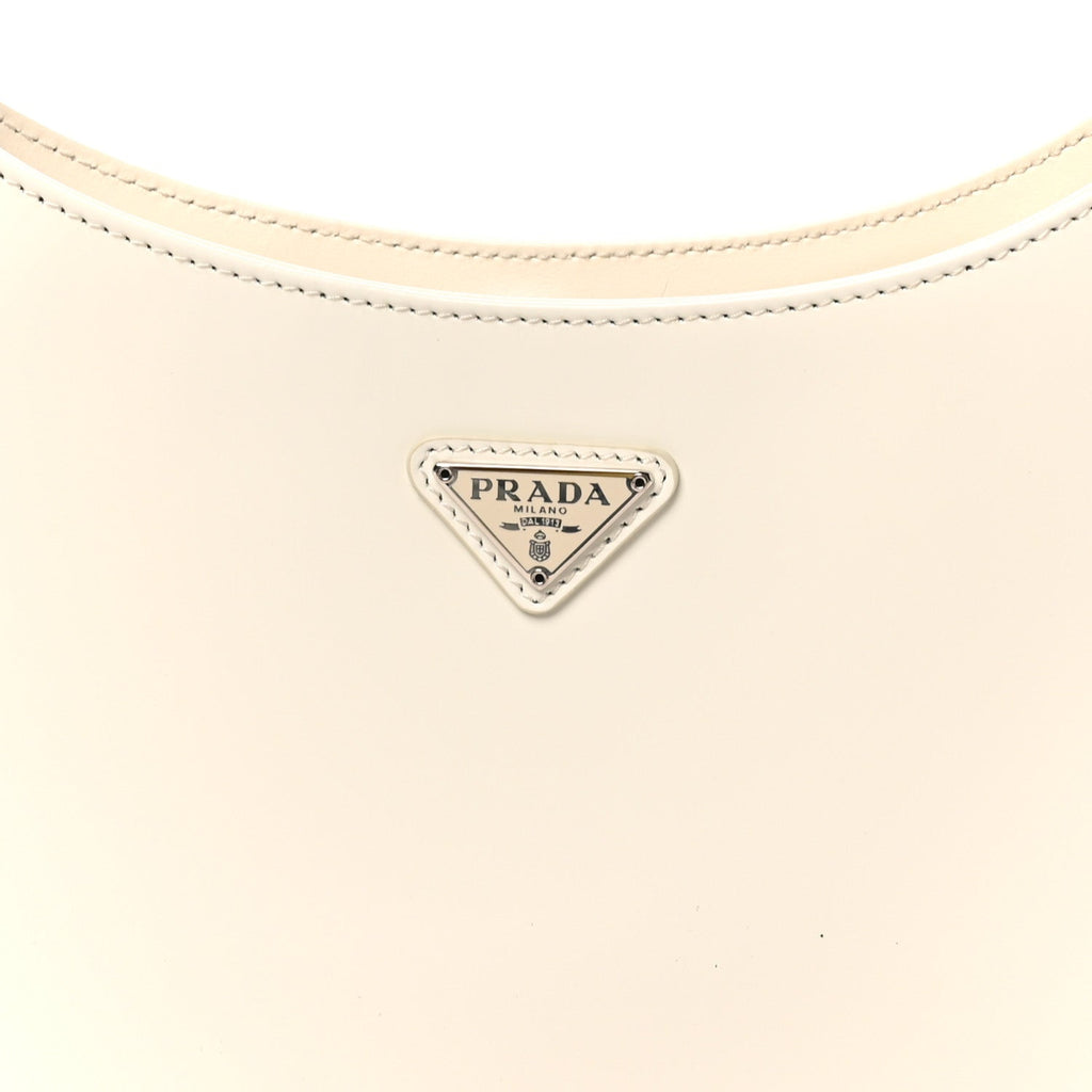 Spazzolato Cleo Shoulder Bag White