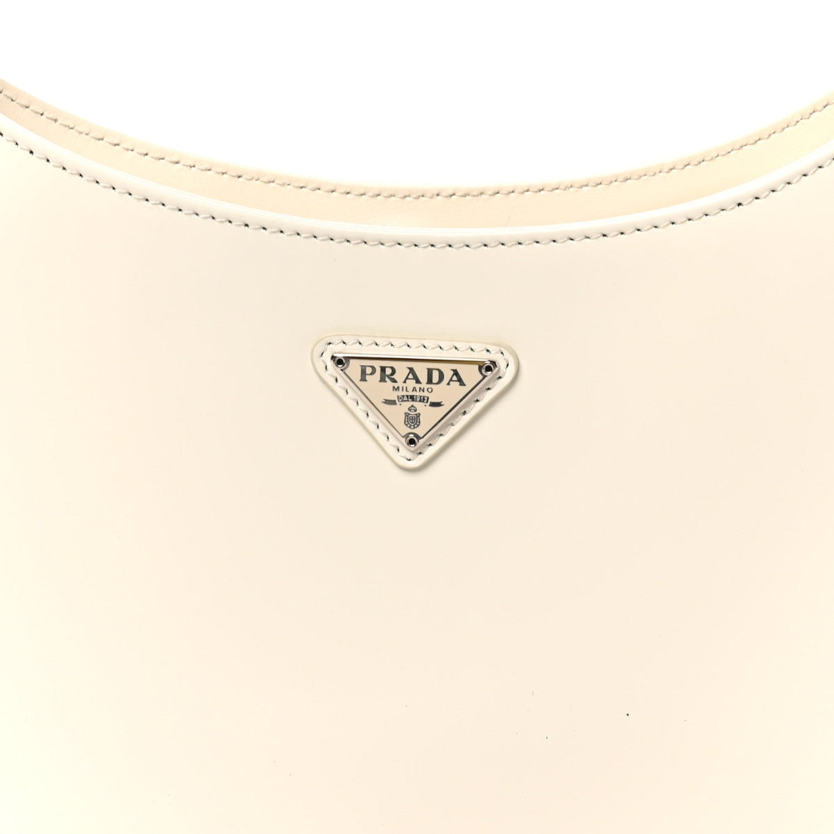 Spazzolato Cleo Shoulder Bag White