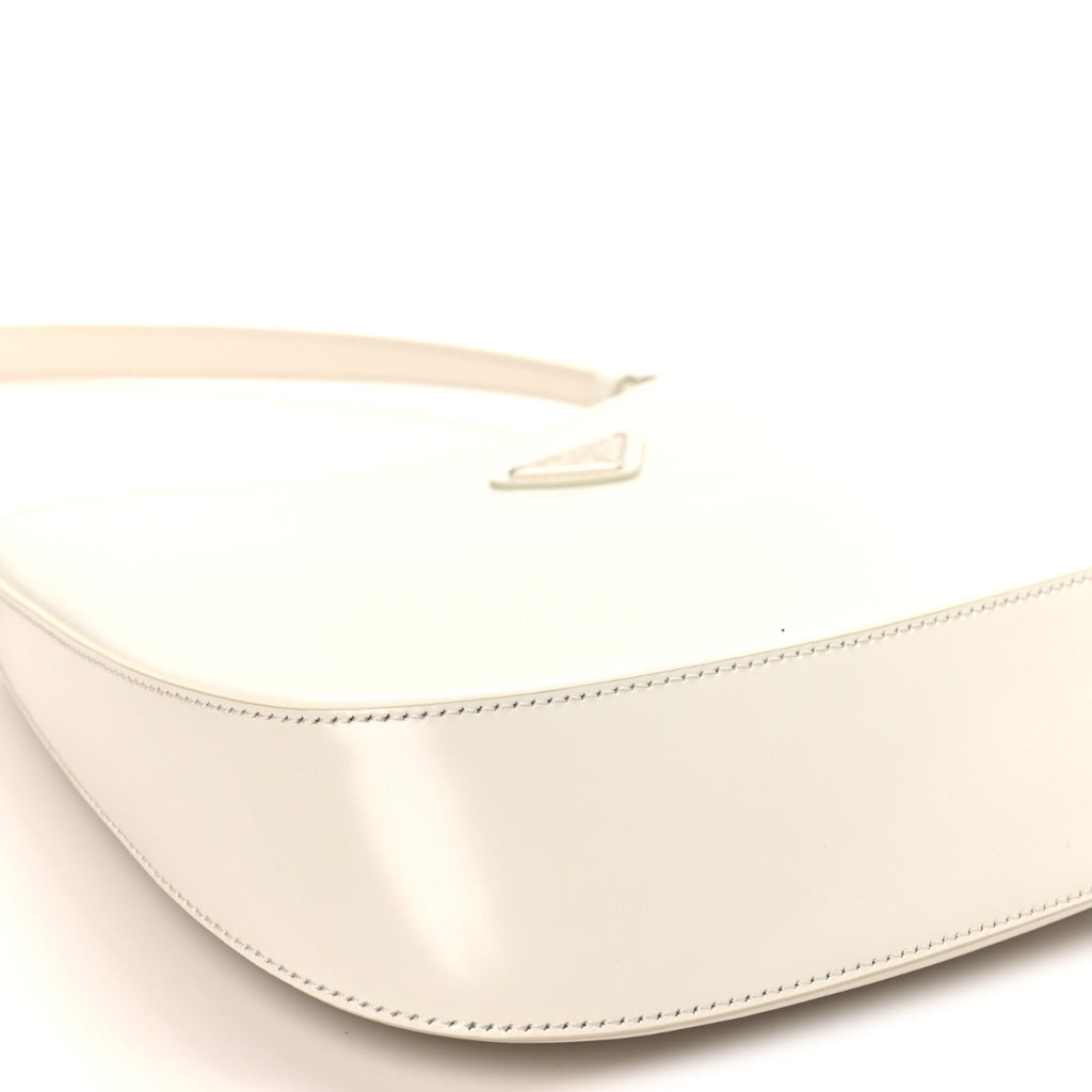 Spazzolato Cleo Shoulder Bag White