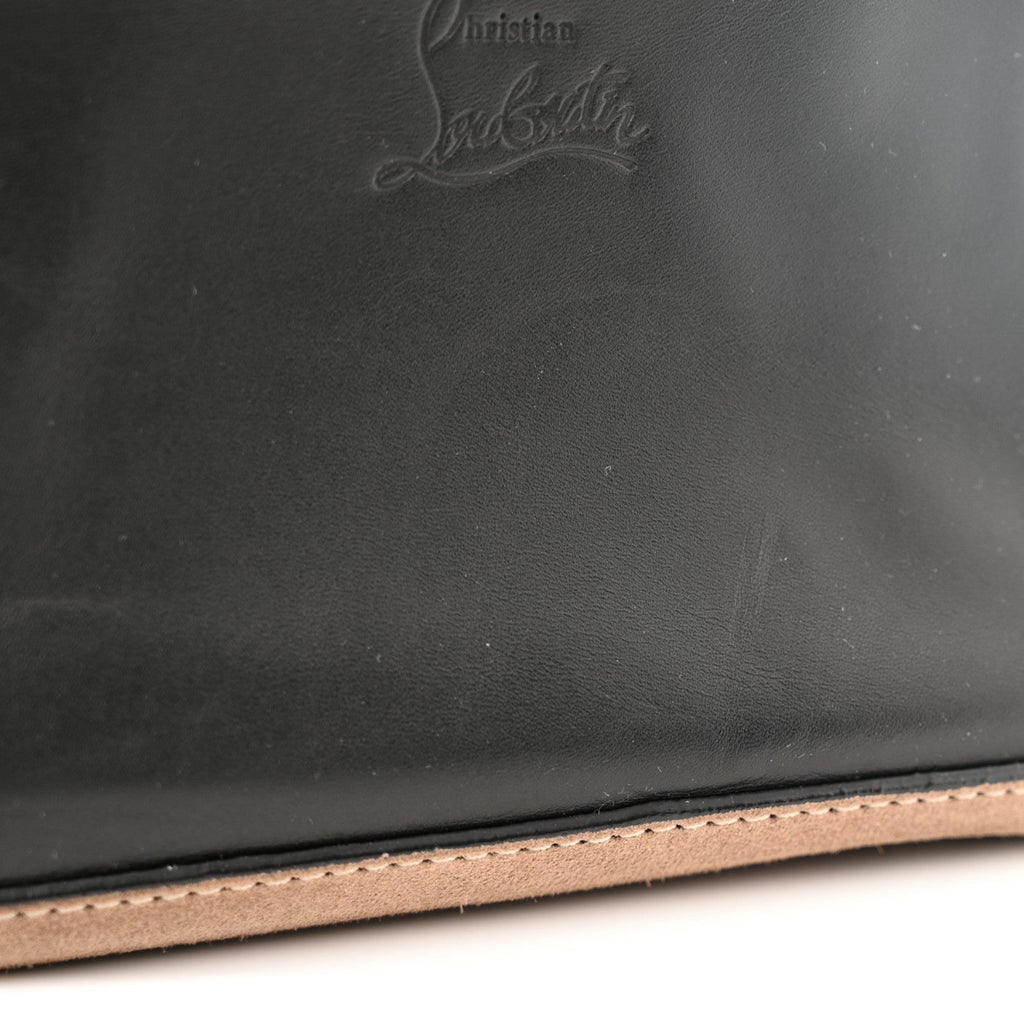 Suede Calfskin Aliosha Messenger Cappuccino Black