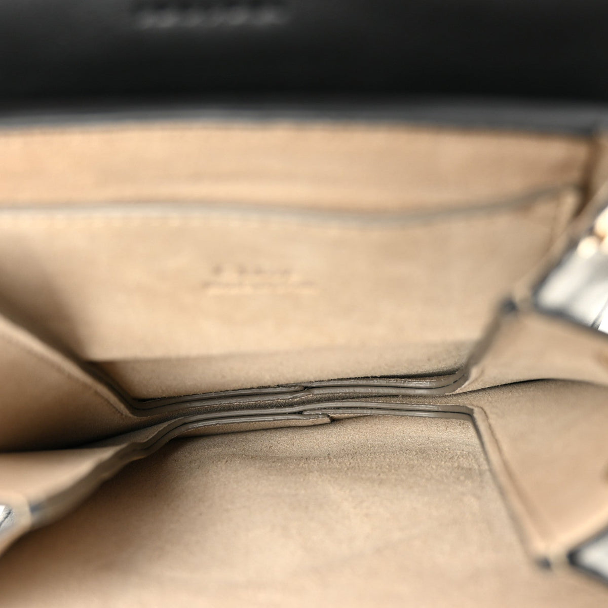Suede Calfskin Mini Faye Bracelet Bag Black
