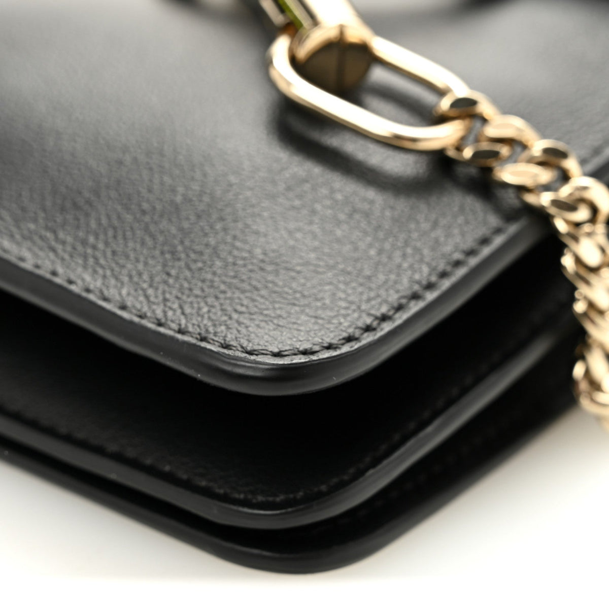 Suede Calfskin Mini Faye Bracelet Bag Black
