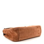 Suede Calfskin Small Souplissimo Maxi Flap Camel