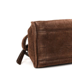 Suede Crocodile Embossed Le Petit Turismo Dark Brown