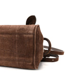 Suede Crocodile Embossed Le Petit Turismo Dark Brown