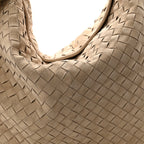 Suede Intrecciato Large Hop Mastice