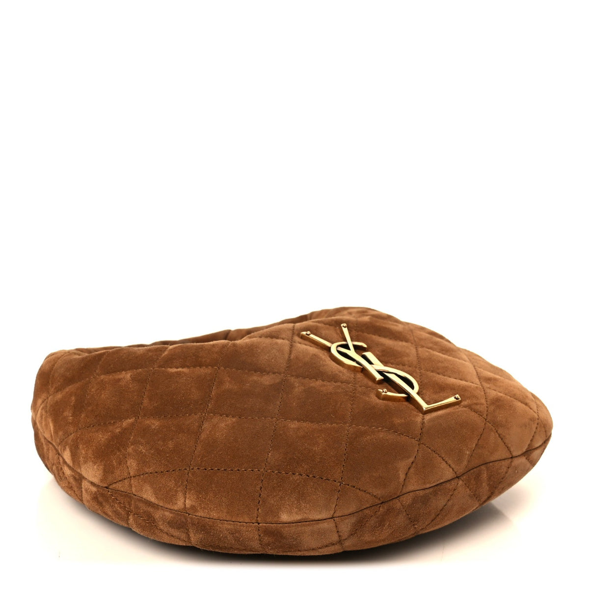 Suede Quilted Icarino Bag Cognac