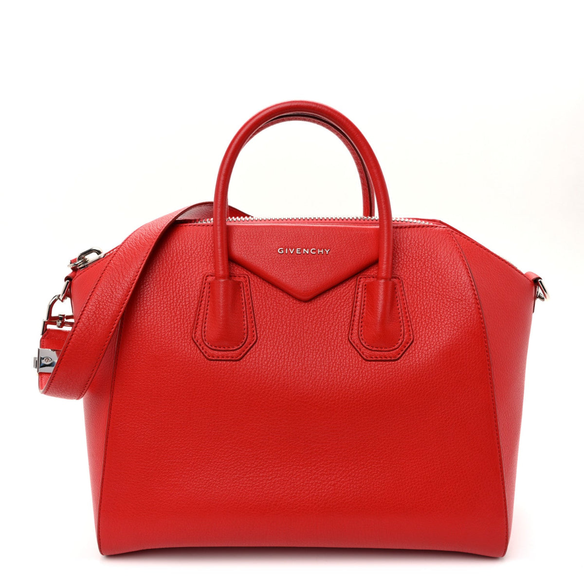 Sugar Goatskin Medium Antigona Medium Red