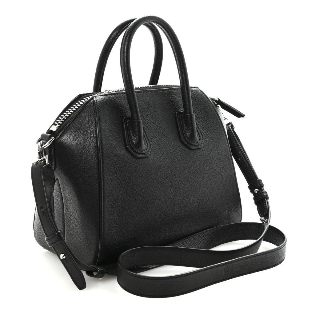 Sugar Goatskin Mini Antigona Black