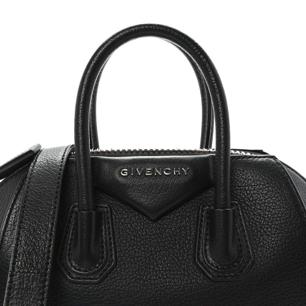 Sugar Goatskin Mini Antigona Black