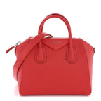 Sugar Goatskin Small Antigona Medium Red