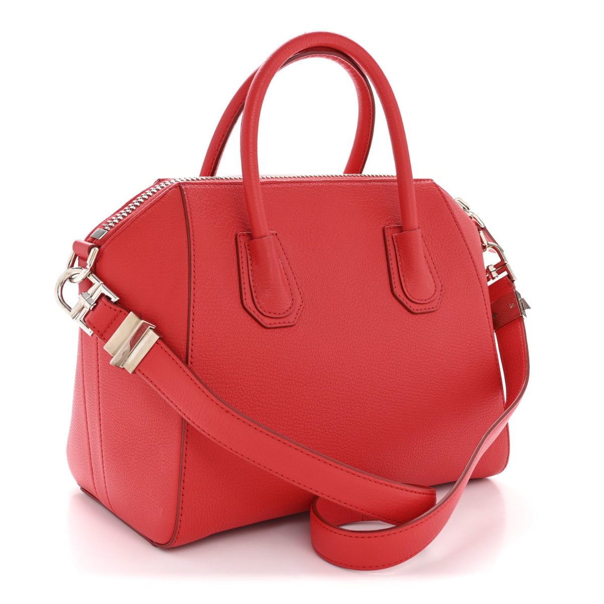 Sugar Goatskin Small Antigona Medium Red