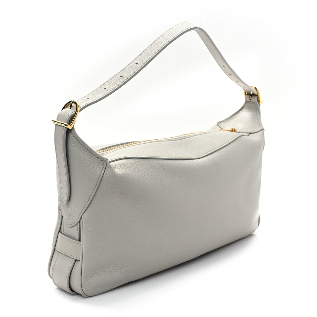 Supple Calfskin Medium Romy Shoulder Bag Rice