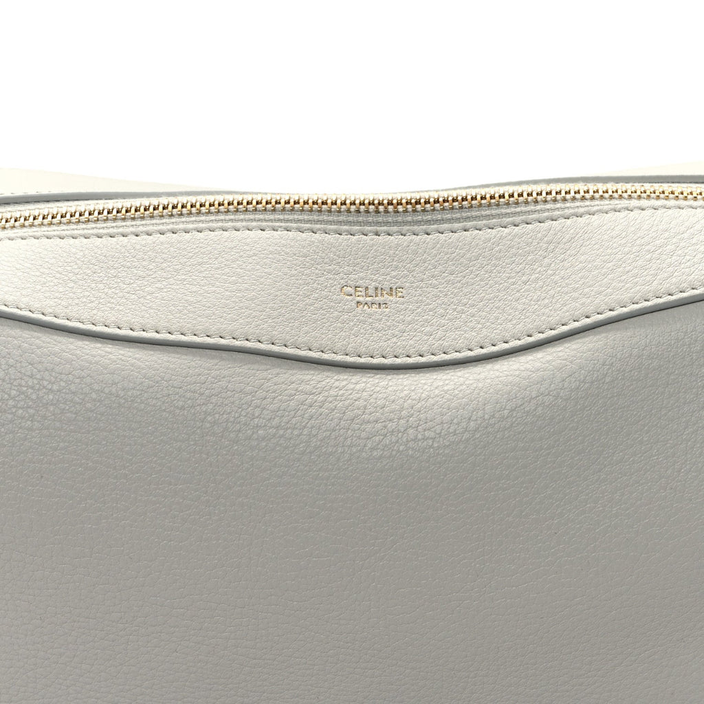 Supple Calfskin Medium Romy Shoulder Bag Rice