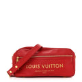 Supple Calfskin Paname Take Off Flight Overseas Bag Red