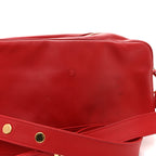 Supple Calfskin Paname Take Off Flight Overseas Bag Red