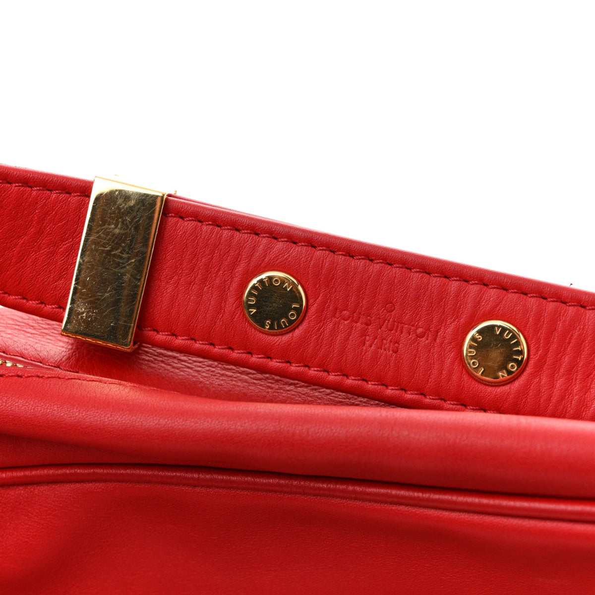 Supple Calfskin Paname Take Off Flight Overseas Bag Red