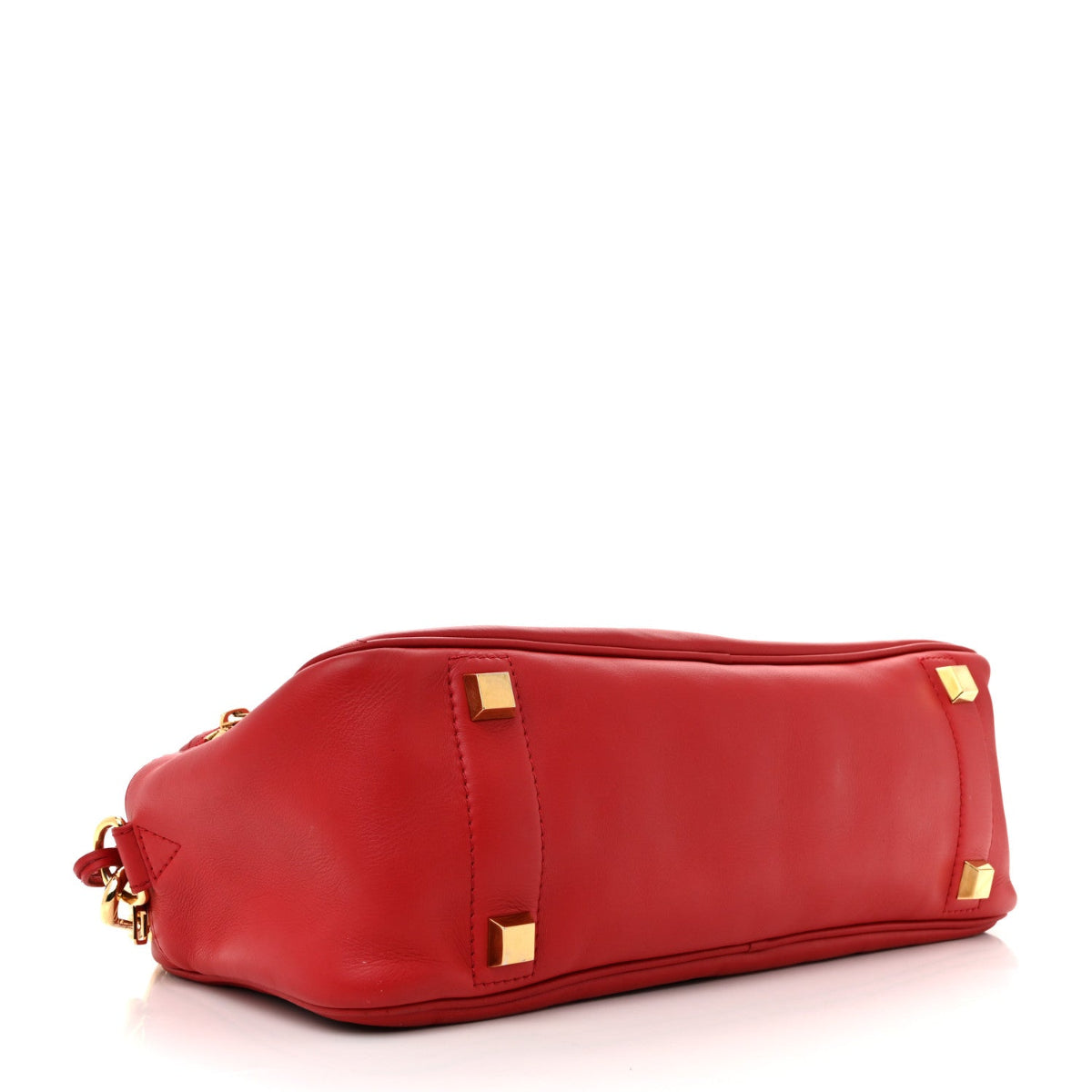 Supple Calfskin Paname Take Off Flight Overseas Bag Red