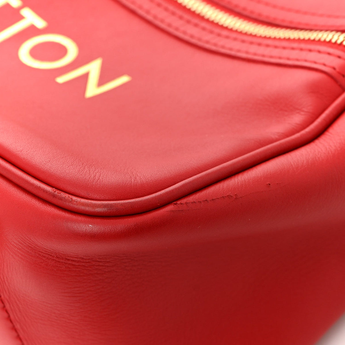 Supple Calfskin Paname Take Off Flight Overseas Bag Red