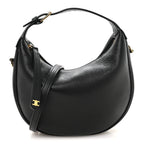 Supple Grained Calfskin Teen Lulu Shoulder Bag Black