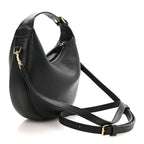 Supple Grained Calfskin Teen Lulu Shoulder Bag Black