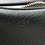 Supple Grained Calfskin Teen Lulu Shoulder Bag Black