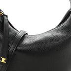 Supple Grained Calfskin Teen Lulu Shoulder Bag Black