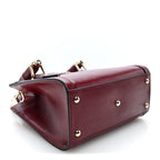 Sweetbread Calfskin Mini Diana Tote Bag Rosso Ancora