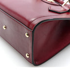 Sweetbread Calfskin Mini Diana Tote Bag Rosso Ancora
