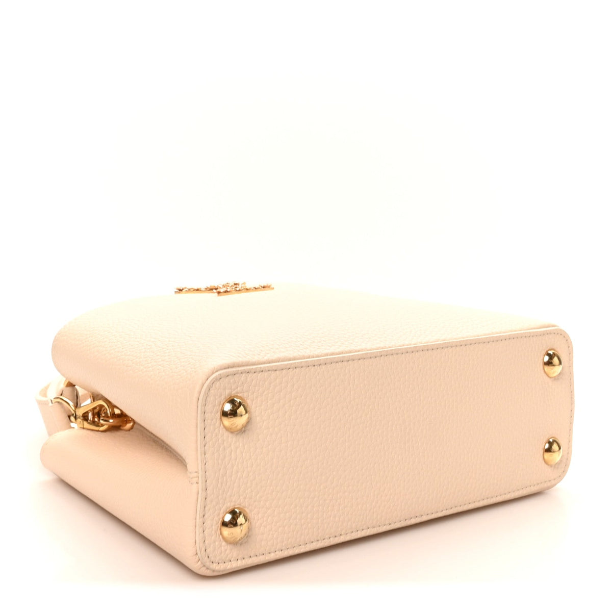 Taurillon Bloom Capucines BB Powder Beige