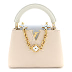 Taurillon LV Capucines Mini Blush Olyme Blue White