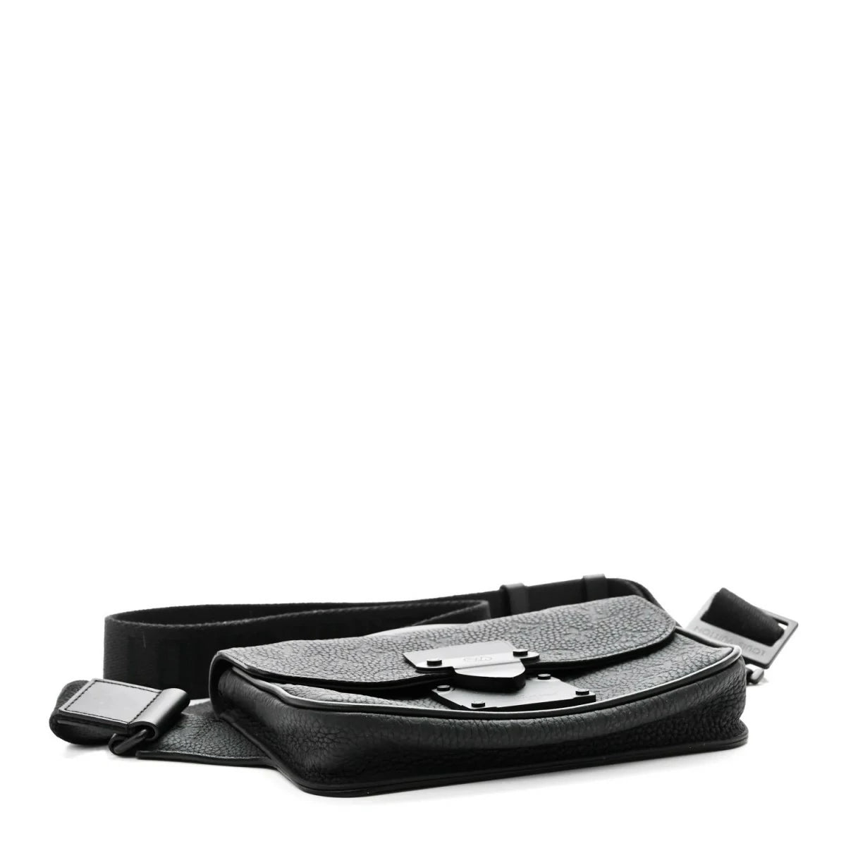 Taurillon Monogram S Lock Sling Bag Black