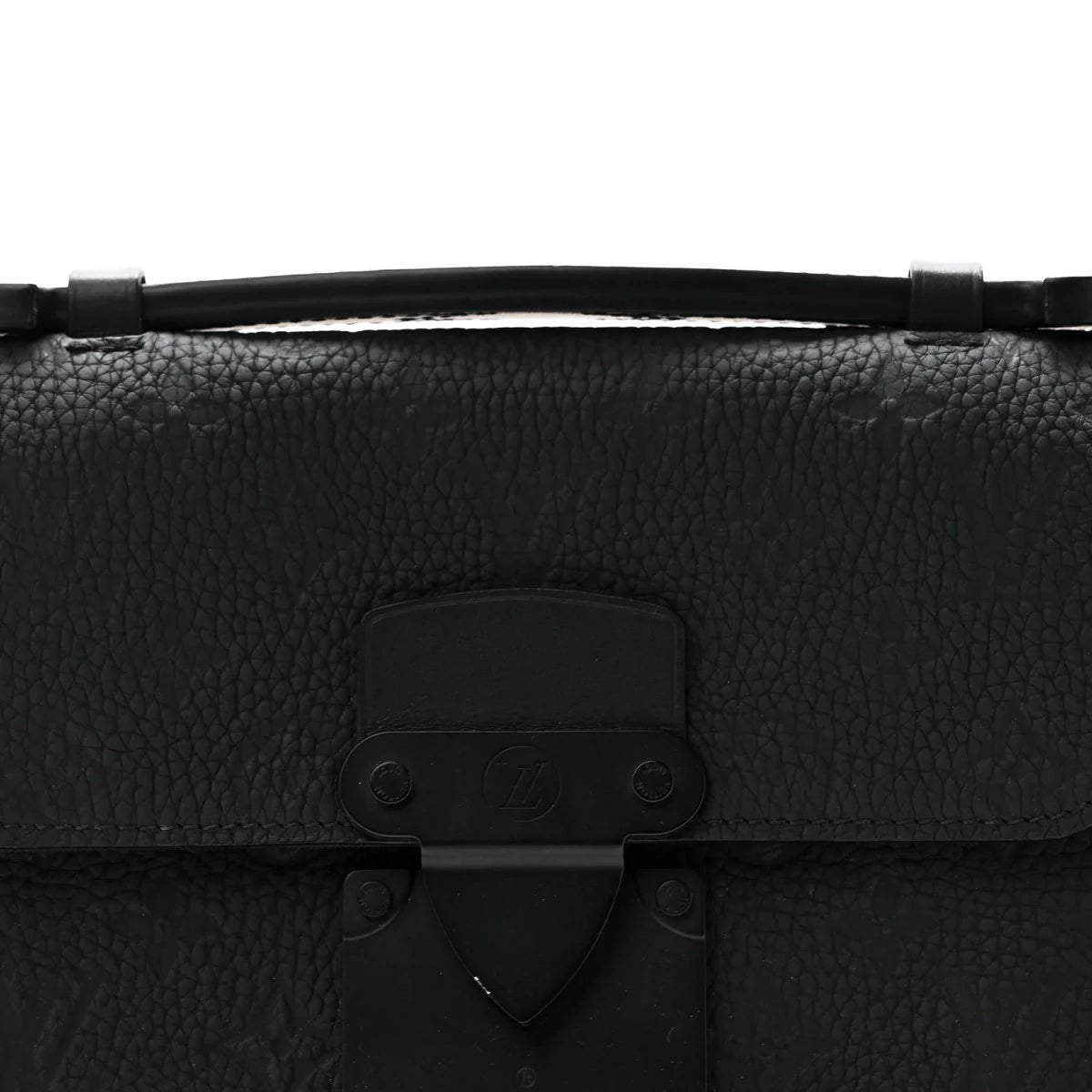 Taurillon Monogram S Lock Sling Bag Black
