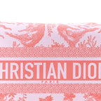 Technical Fabric Toile De Jouy Soleil DiorTravel Nomad Pouch Coral