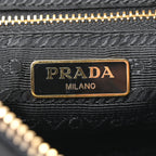Tessuto Nylon Saffiano Crossbody Bag Black