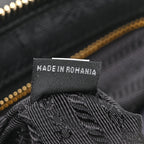 Tessuto Nylon Saffiano Crossbody Bag Black