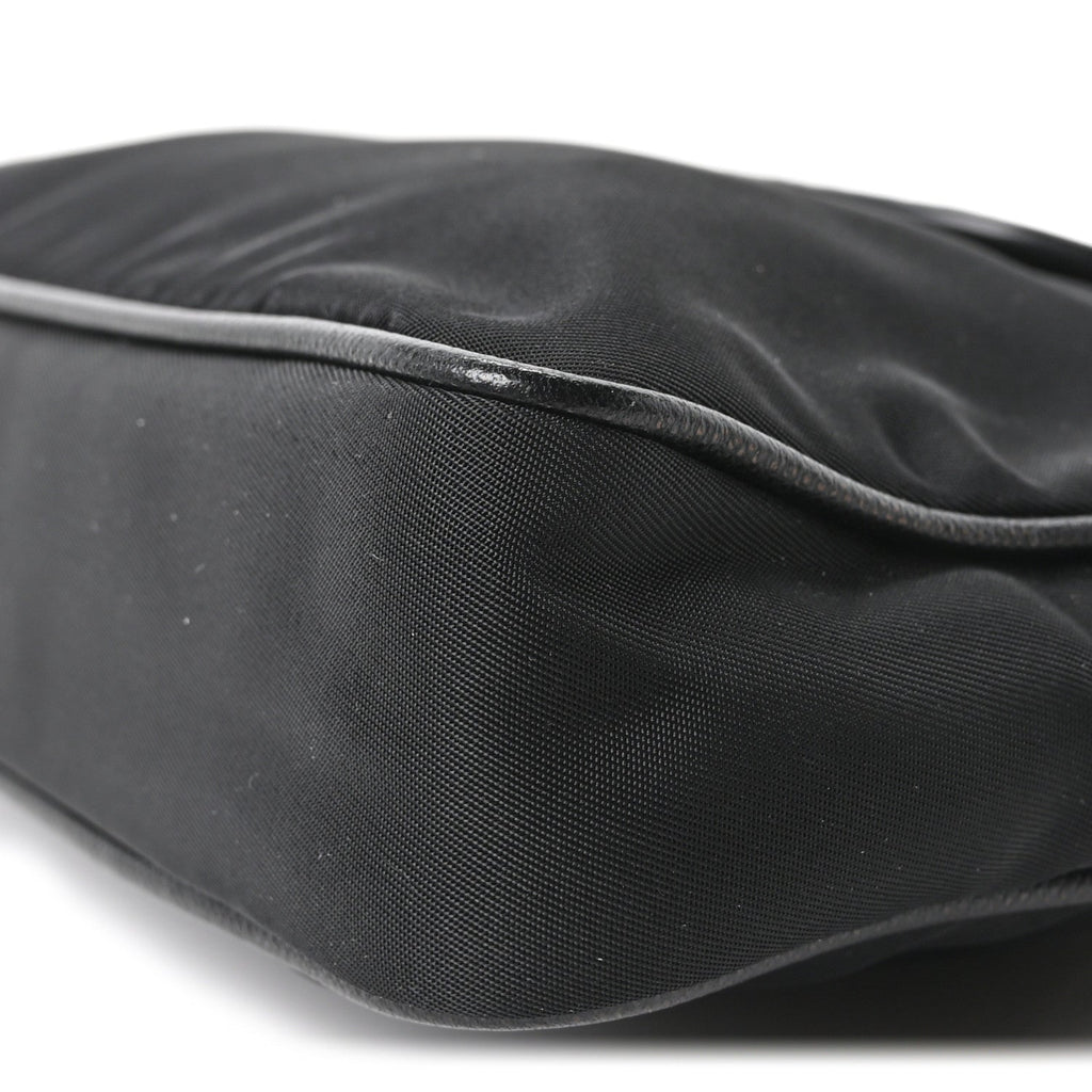 Tessuto Nylon Saffiano Crossbody Bag Black