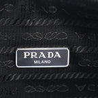 Tessuto Nylon Saffiano Mini Re-Edition 2000 Bag Black