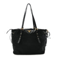 Tessuto Nylon Saffiano Tote Black