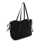 Tessuto Nylon Saffiano Tote Black