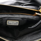 Tessuto Nylon Saffiano Tote Black