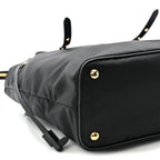 Tessuto Nylon Saffiano Tote Black